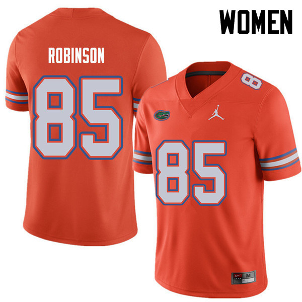 Jordan Brand Women #85 James Robinson Florida Gators College Football Jerseys Sale-Orange